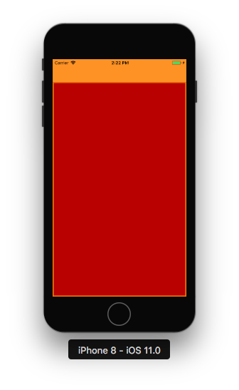 iPhone 8 - iOS 11.0 Safe Areas